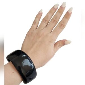 Black Wearable Chunky Bracelet Cuff